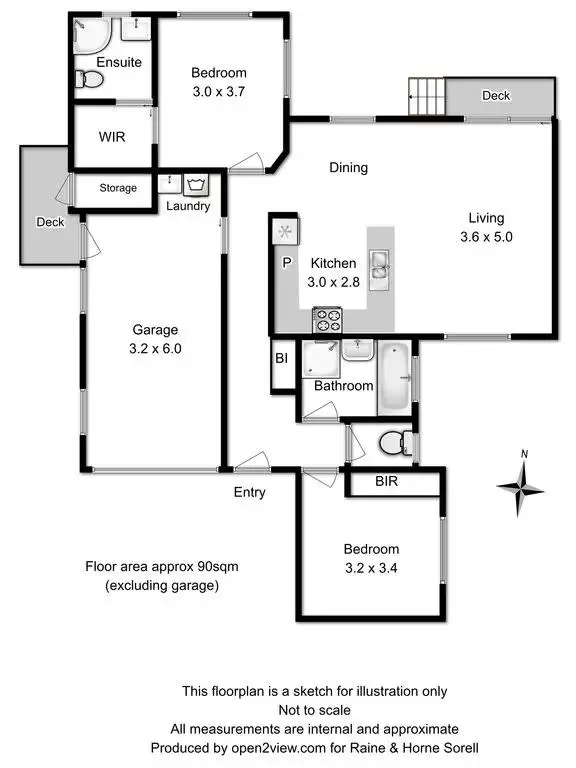 Floorplan of Homely unit listing, Unit 1/11 Hance Road, Howrah TAS 7018