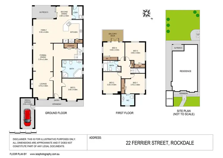 Floorplan of Homely house listing, 22 Ferrier Street, Rockdale NSW 2216