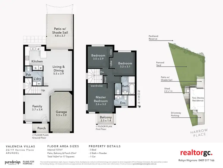 Floorplan of Homely townhouse listing, 26/19 Harrow Place, Arundel QLD 4214