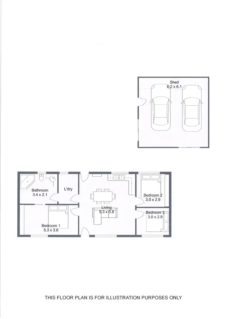 Floorplan of Homely house listing, 24 CHARLES STREET, Naracoorte SA 5271