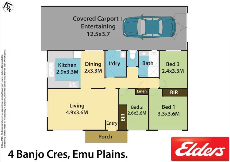 Floorplan of Homely house listing, 4 Banjo Crescent, Emu Plains NSW 2750