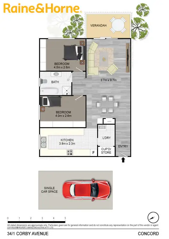 Floorplan of Homely unit listing, 34/1 Corby Avenue, Concord NSW 2137