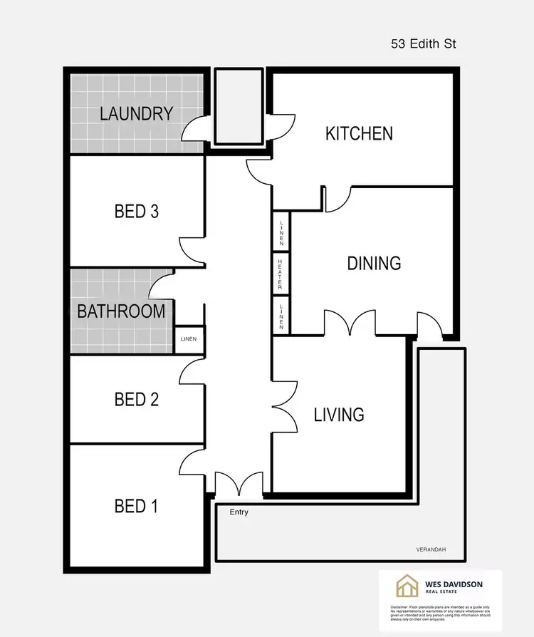 Floorplan of Homely house listing, 53 Edith Street, Horsham VIC 3400
