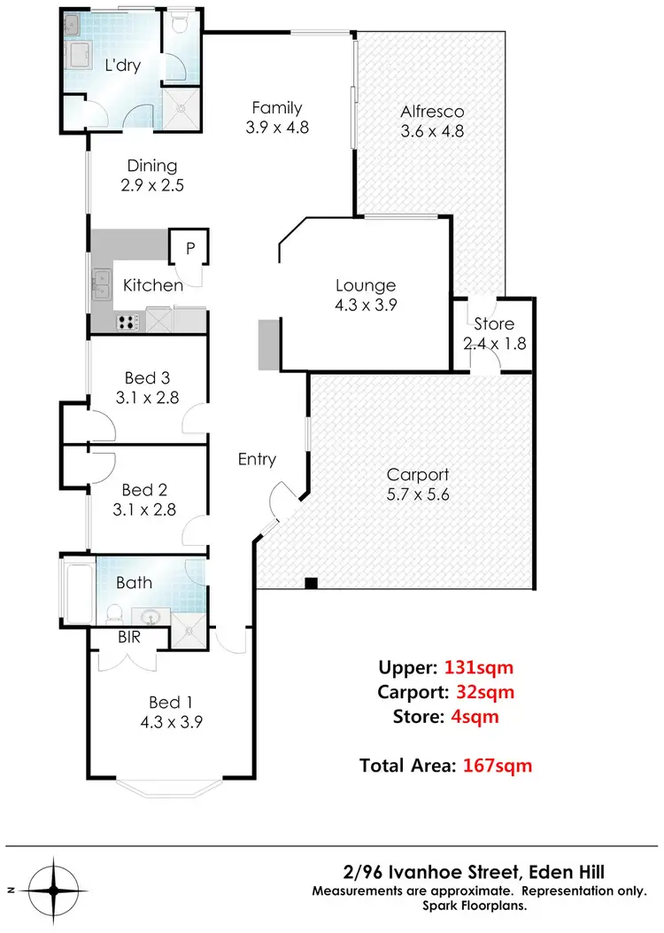 Floorplan of Homely house listing, 2/96 Ivanhoe Street, Eden Hill WA 6054