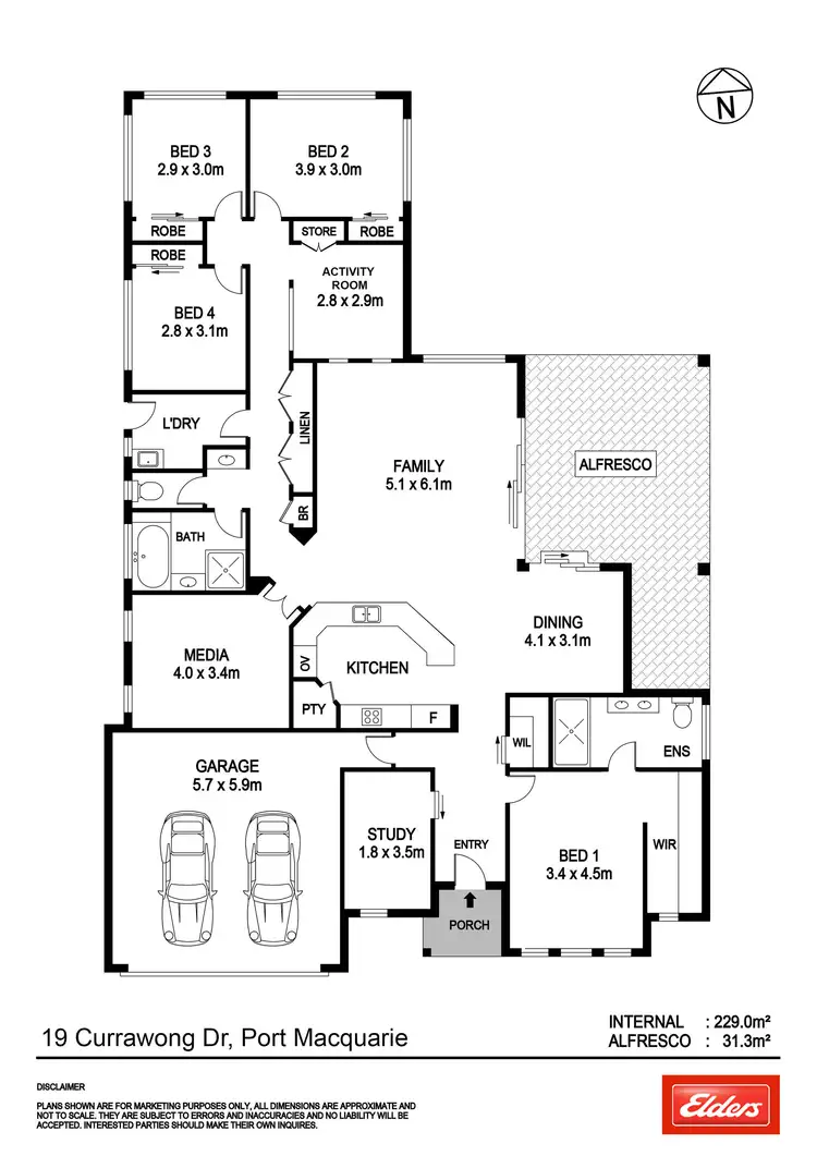 Floorplan of Homely house listing, 19 Currawong Drive, Port Macquarie NSW 2444
