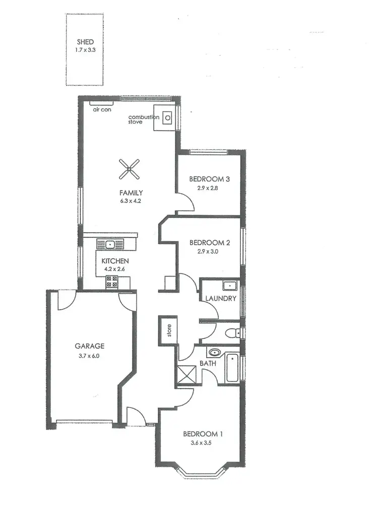 Floorplan of Homely house listing, 38 Emerald Parade, Ottoway SA 5013