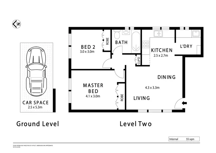 Floorplan of Homely unit listing, 4/8 Burt Street, Rozelle NSW 2039