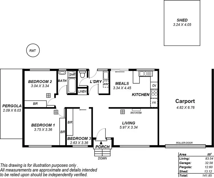 Floorplan of Homely house listing, 22 Tidworth Road, Elizabeth North SA 5113