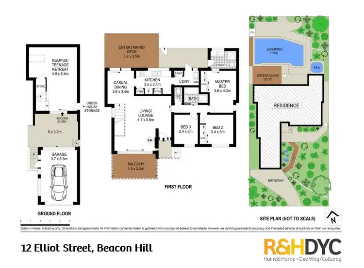 Floorplan of Homely house listing, 12 Elliot Street, Beacon Hill NSW 2100