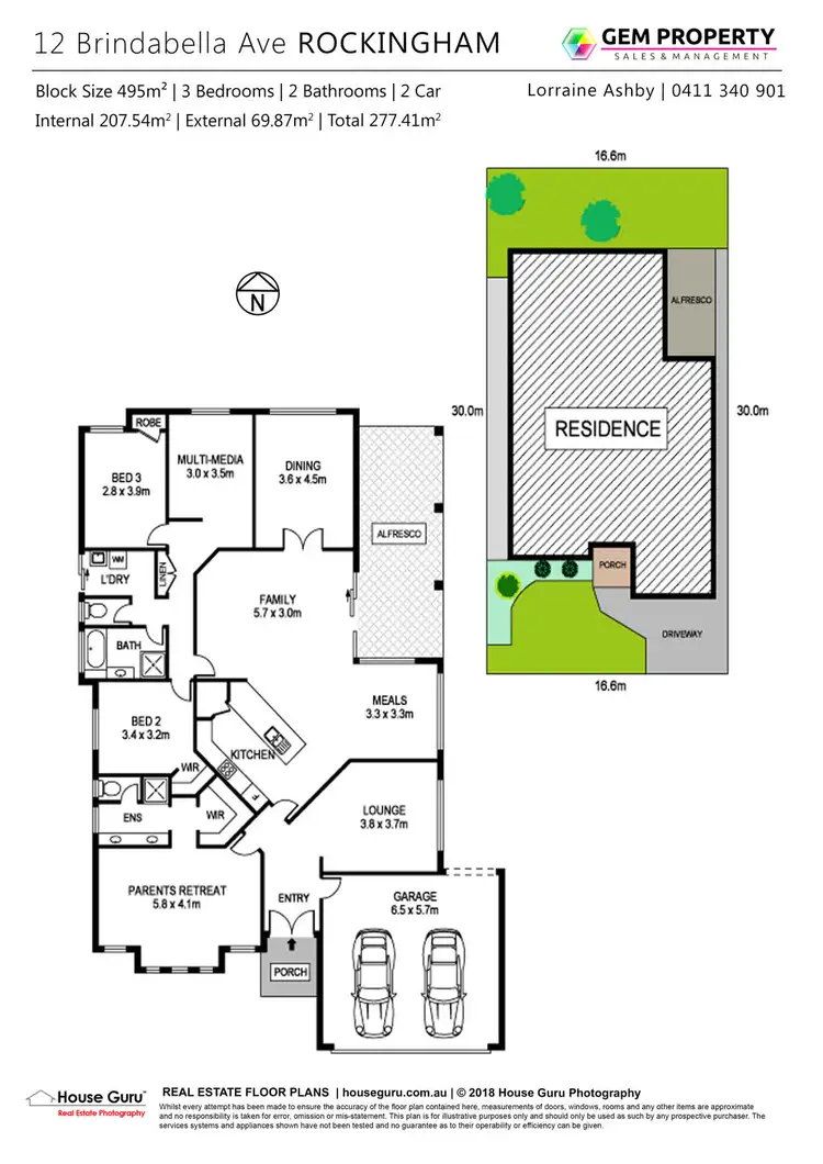 Floorplan of Homely house listing, 12 Brindabella Avenue, Rockingham WA 6168