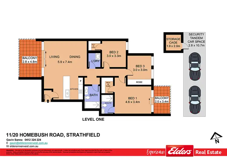 Floorplan of Homely unit listing, 11/20 Homebush Road, Strathfield NSW 2135