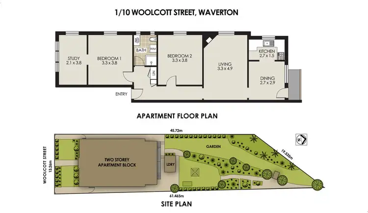 Floorplan of Homely apartment listing, 1/10 WOOLCOTT STREET, Waverton NSW 2060
