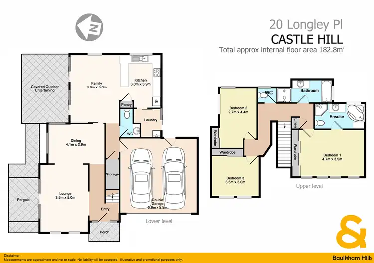 Floorplan of Homely house listing, 20 LONGLEY PLACE, Castle Hill NSW 2154
