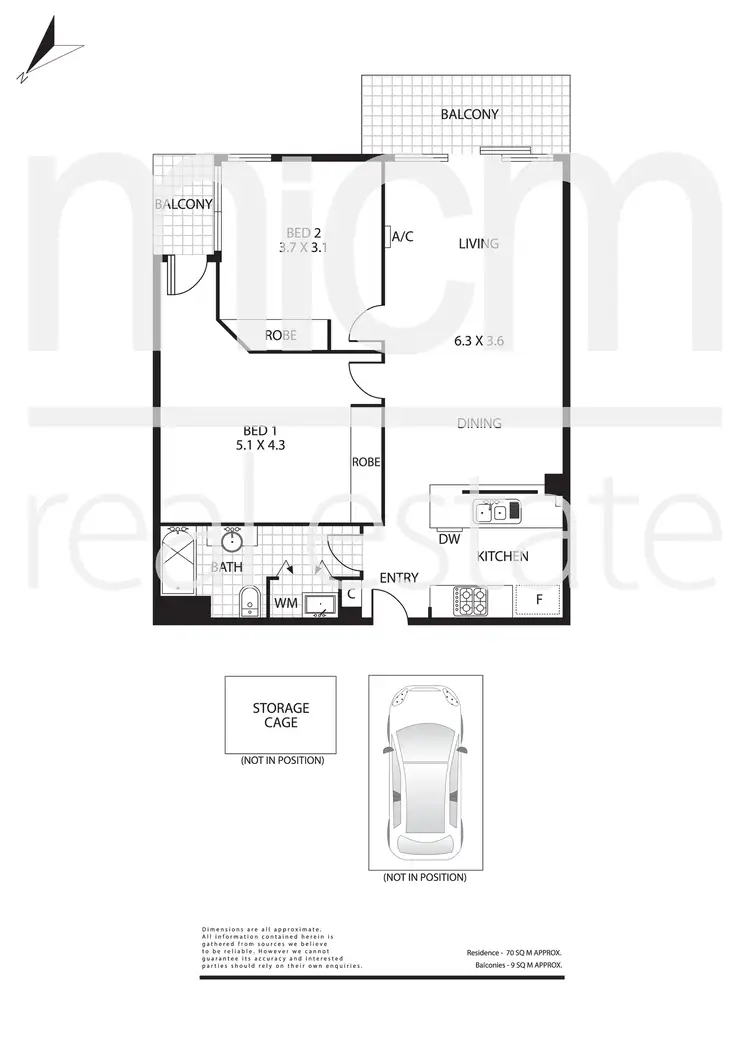 Floorplan of Homely apartment listing, 176/88 Kavanagh Street, Southbank VIC 3006