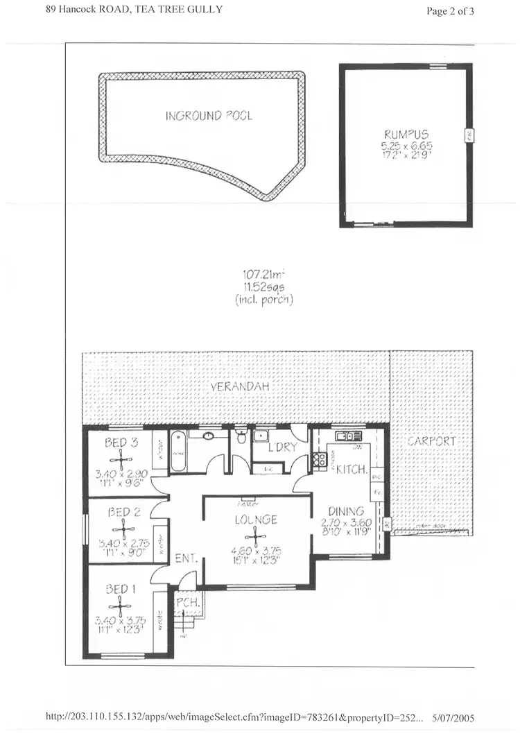 Floorplan of Homely house listing, 89 Hancock Road, Tea Tree Gully SA 5091
