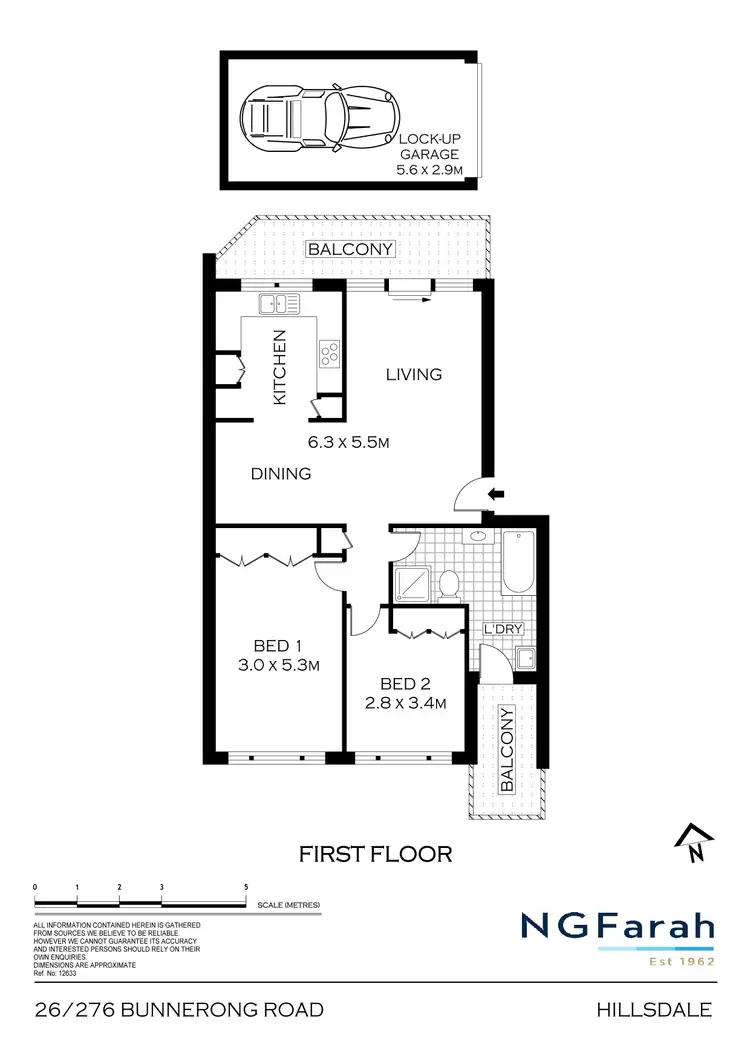 Floorplan of Homely apartment listing, 26/276 Bunnerong Road, Hillsdale NSW 2036