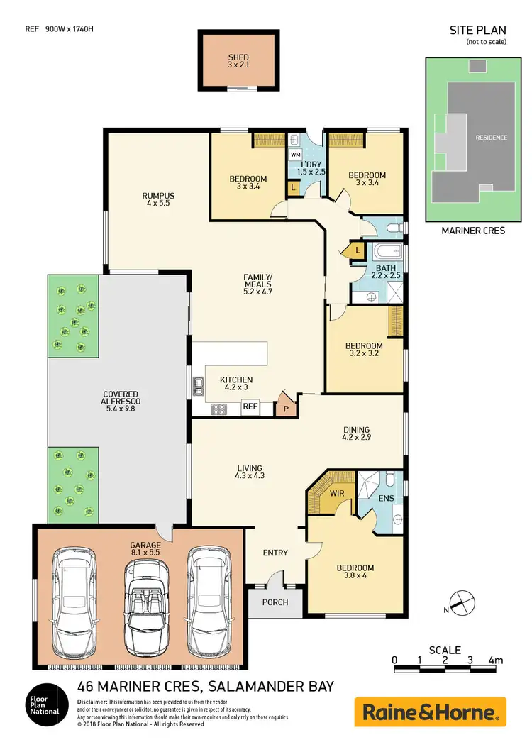 Floorplan of Homely house listing, 46 Mariner Crescent, Salamander Bay NSW 2317