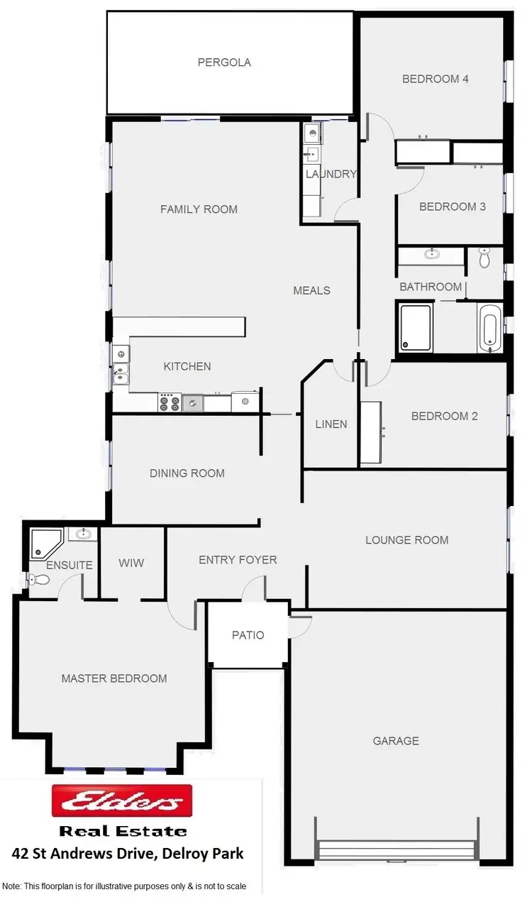 Floorplan of Homely house listing, 42 St Andrews Drive, Dubbo NSW 2830
