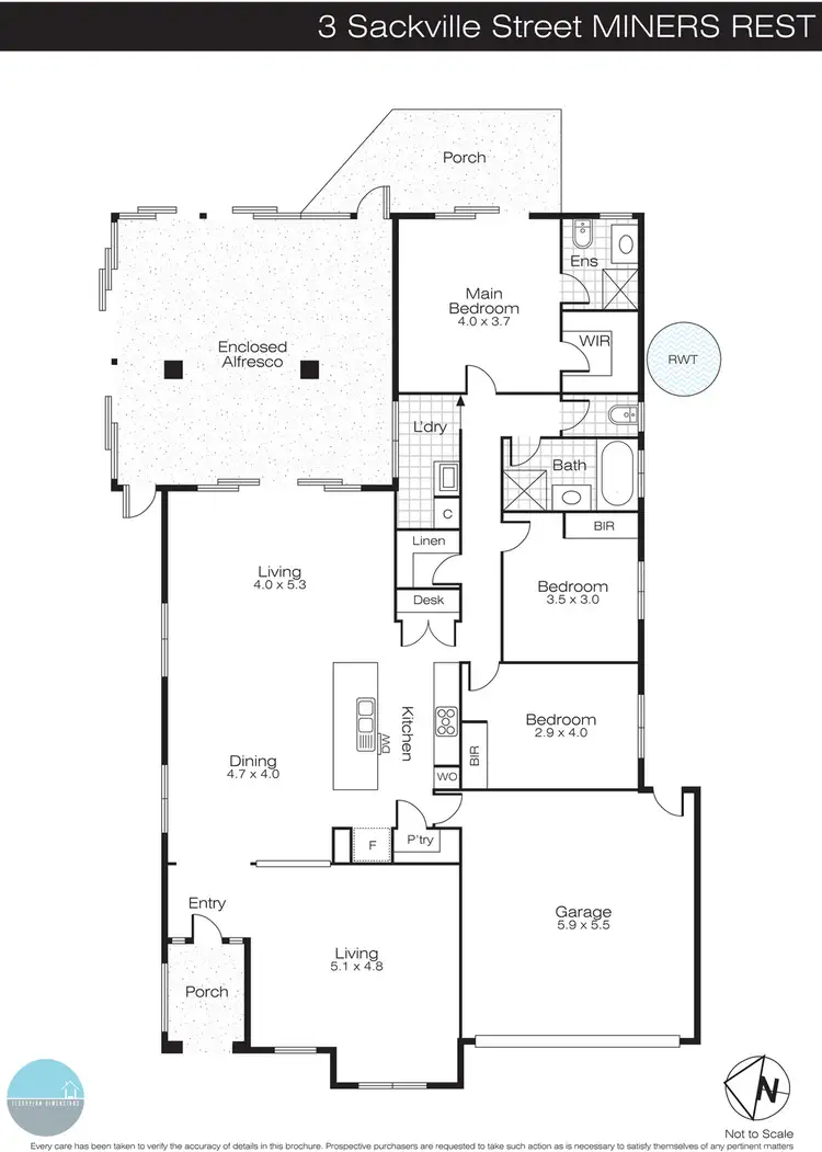 Floorplan of Homely house listing, 3 Sackville Street, Miners Rest VIC 3352