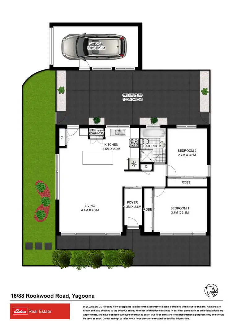 Floorplan of Homely villa listing, 16/88 Rookwood Road, Yagoona NSW 2199