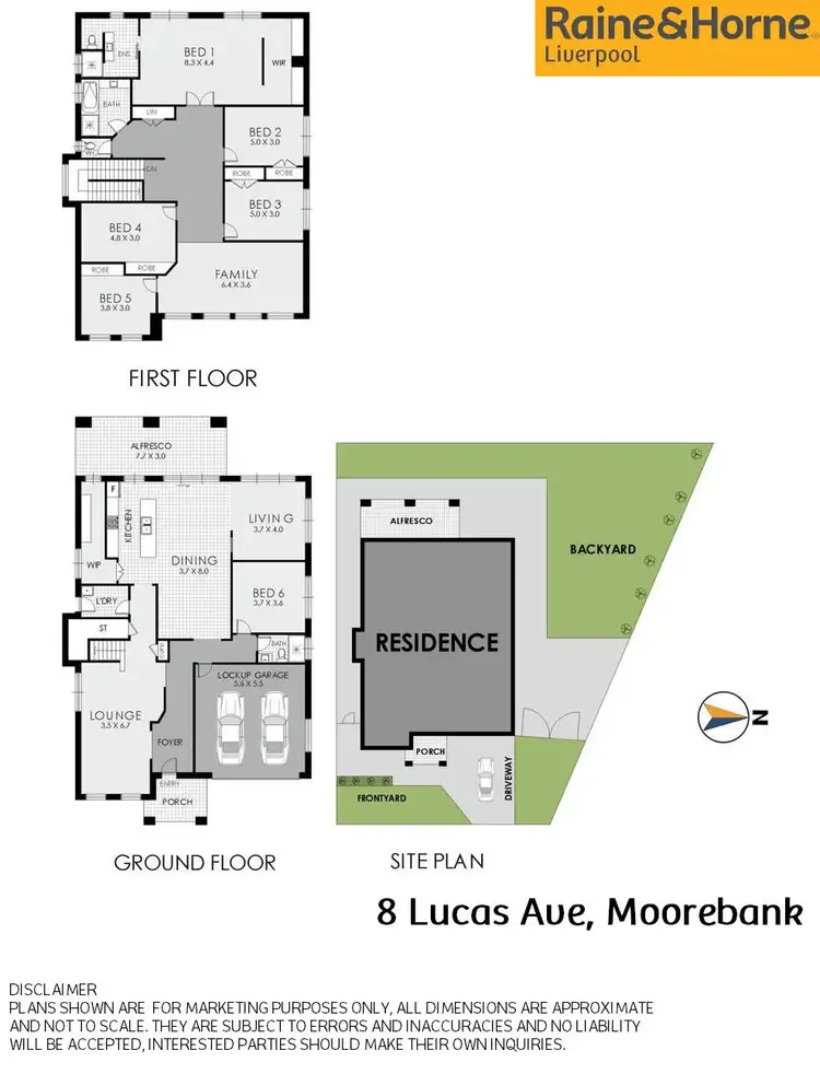 Floorplan of Homely house listing, 8 Lucas Avenue, Moorebank NSW 2170