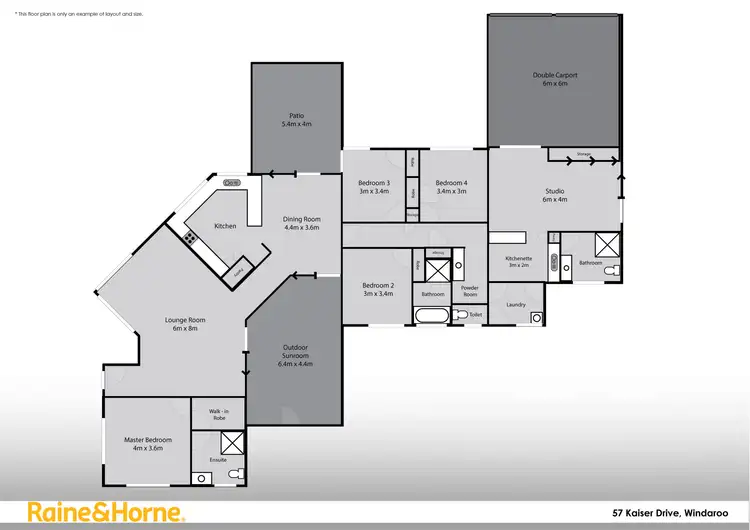 Floorplan of Homely house listing, 57 Kaiser Drive, Windaroo QLD 4207