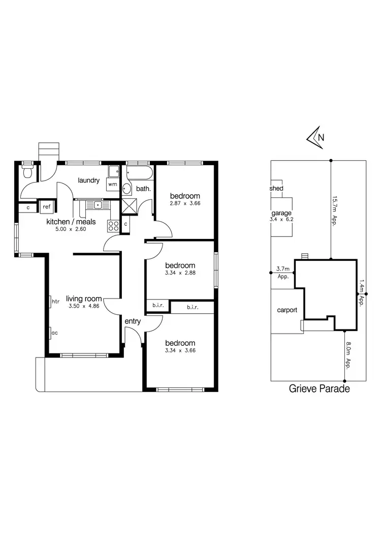 Floorplan of Homely house listing, 134 Grieve Parade, Altona VIC 3018
