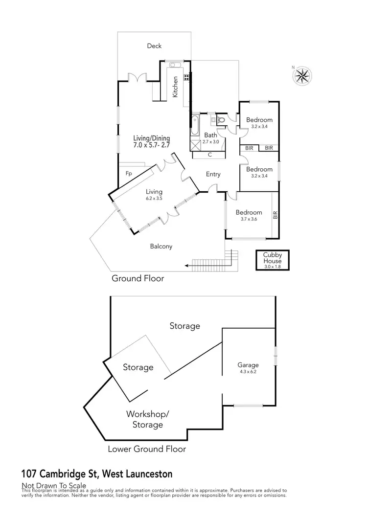 Floorplan of Homely house listing, 107 Cambridge Street, West Launceston TAS 7250