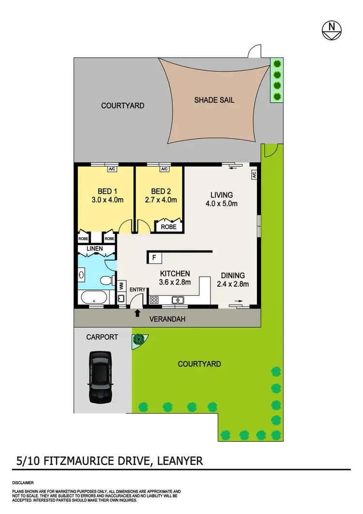 Floorplan of Homely unit listing, 5/10 Fitzmaurice Drive, Leanyer NT 812