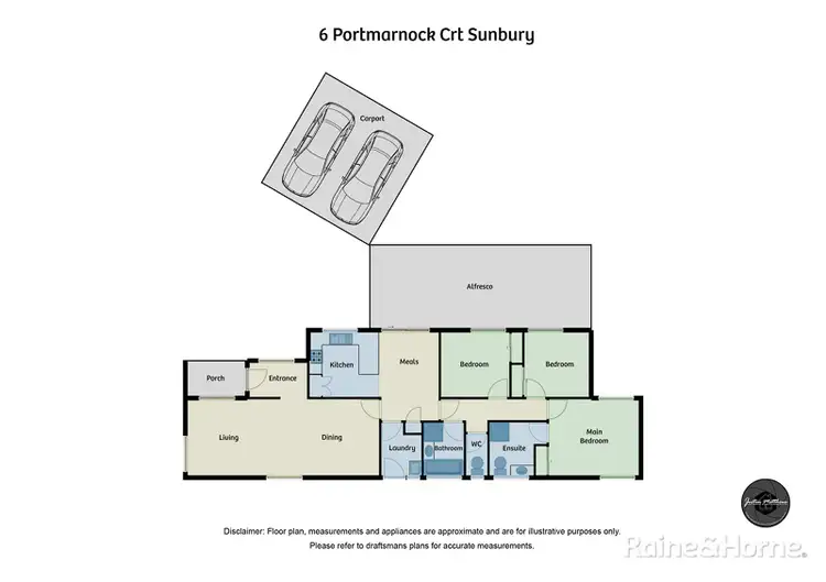 Floorplan of Homely house listing, 6 Portmarnock Court, Sunbury VIC 3429