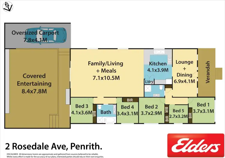 Floorplan of Homely house listing, 2 Rosedale Avenue, Penrith NSW 2750