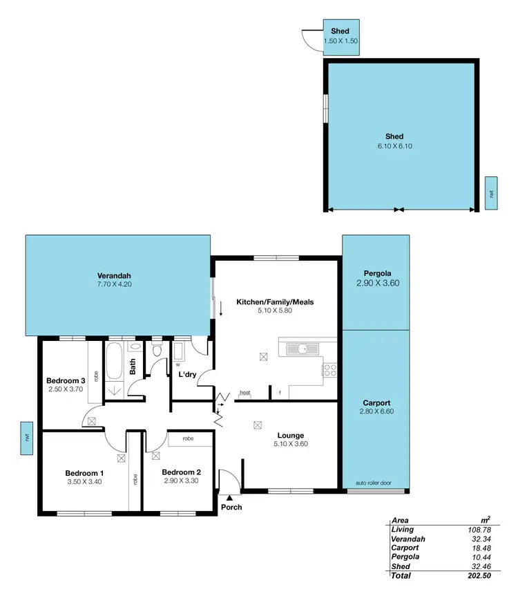 Floorplan of Homely house listing, 5 Byron Court, Huntfield Heights SA 5163