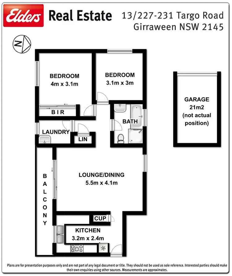 Floorplan of Homely unit listing, 13/227-231 Targo Road, Girraween NSW 2145