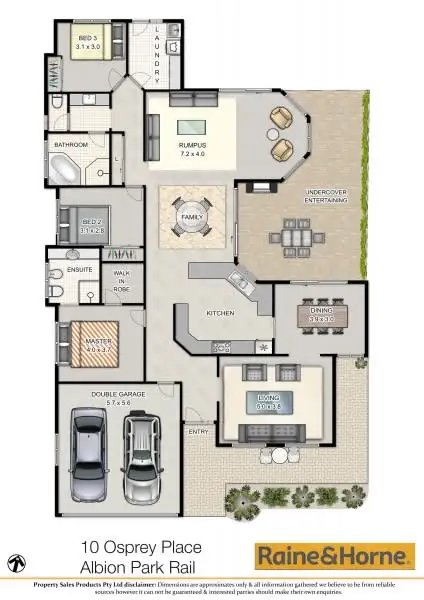 Floorplan of Homely house listing, 10 Osprey Place, Albion Park Rail NSW 2527