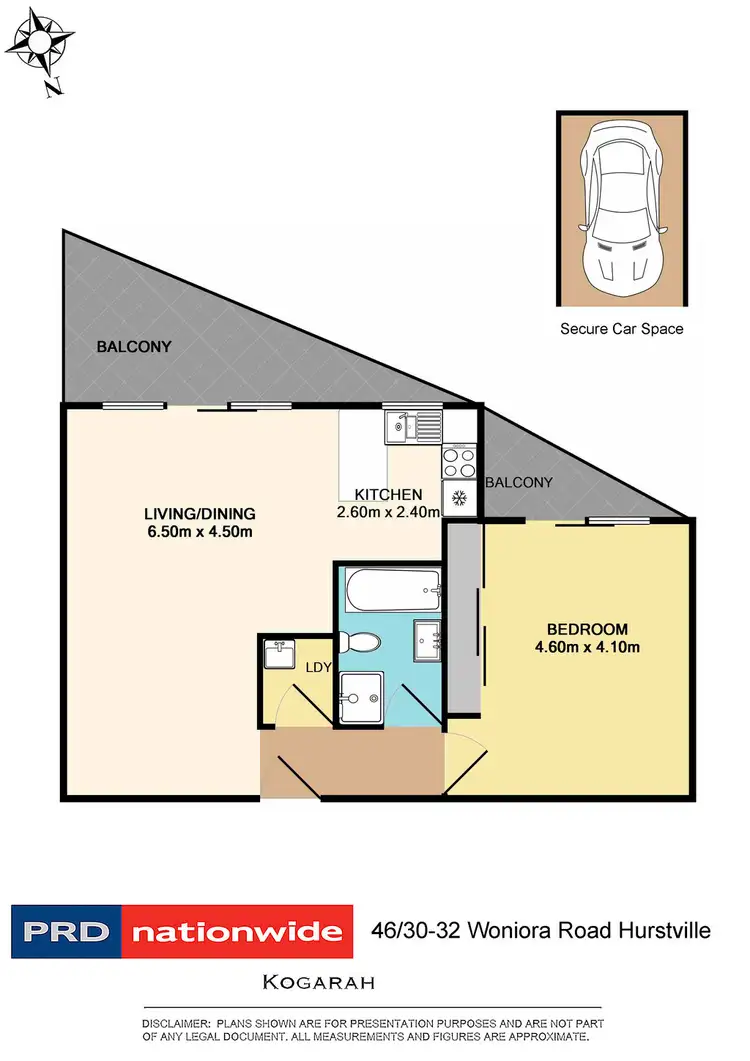 Floorplan of Homely unit listing, 46/30-32 Woniora Road, Hurstville NSW 2220