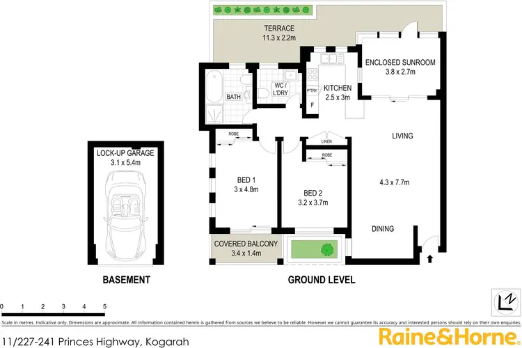 Floorplan of Homely unit listing, 11/227-241 Princes Highway, Kogarah NSW 2217