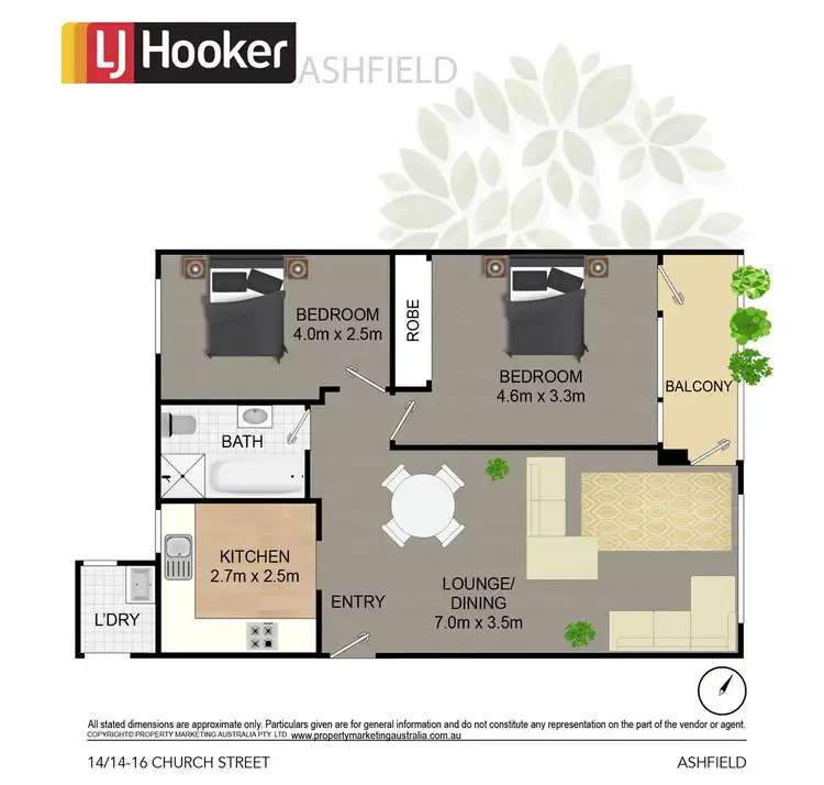 Floorplan of Homely unit listing, 14/16 Church Street, Ashfield NSW 2131