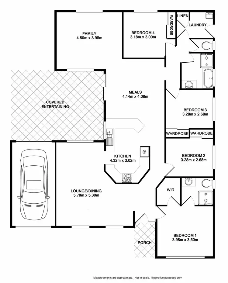 Floorplan of Homely house listing, 43 John Kidd Drive, Blair Athol NSW 2560