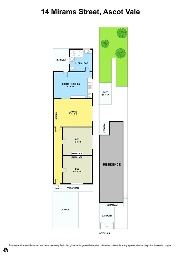 Floorplan of Homely house listing, 14 Mirams Street, Ascot Vale VIC 3032