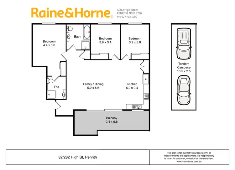 Floorplan of Homely unit listing, 32/282 High Street, Penrith NSW 2750