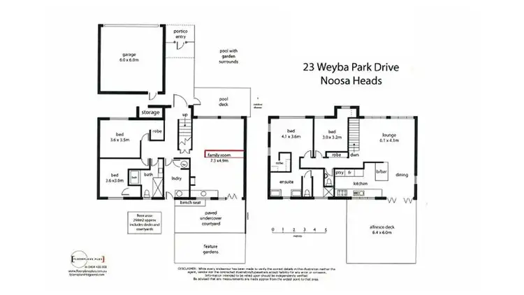 Floorplan of Homely house listing, 23 Weyba Park Drive, Noosa Heads QLD 4567