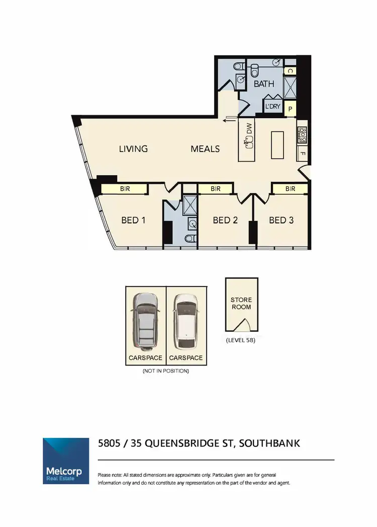 Floorplan of Homely apartment listing, 5805/35 Queensbridge Street, Southbank VIC 3006