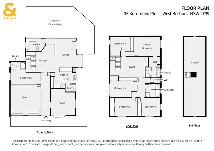 Floorplan of Homely house listing, 35 Kurumben Place, West Bathurst NSW 2795
