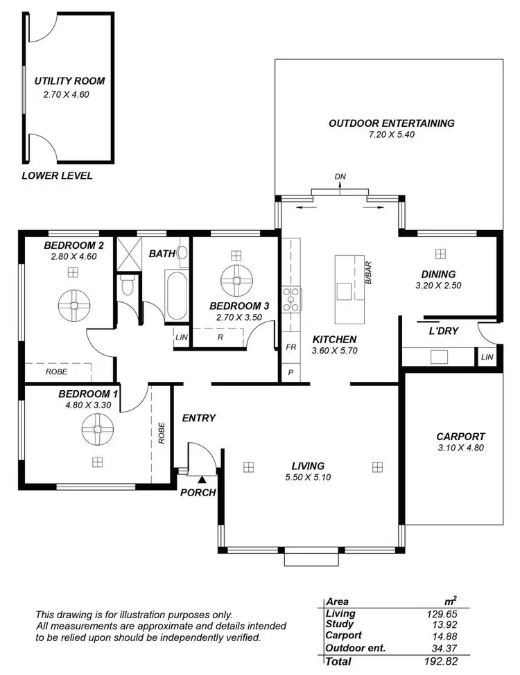 Floorplan of Homely house listing, 8 Lake View Crescent, Highbury SA 5089