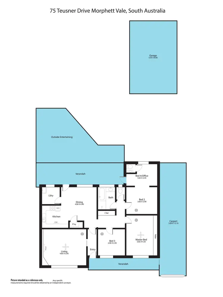 Floorplan of Homely house listing, 75 Teusner Drive, Morphett Vale SA 5162