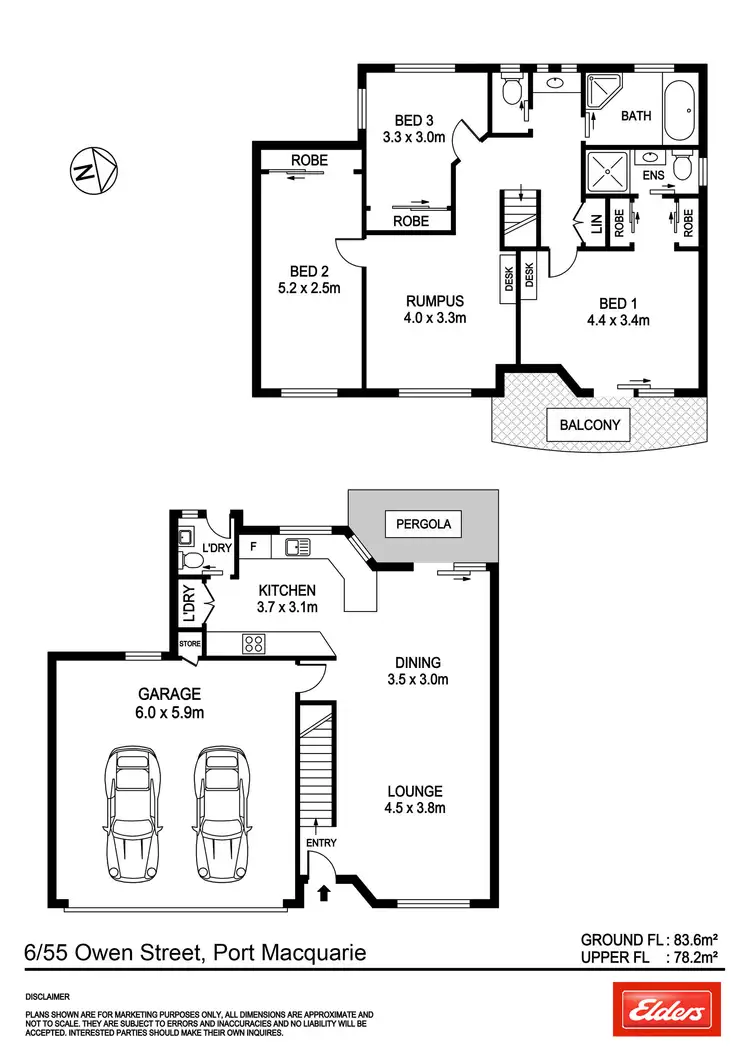 Floorplan of Homely townhouse listing, 6/55 Owen Street, Port Macquarie NSW 2444