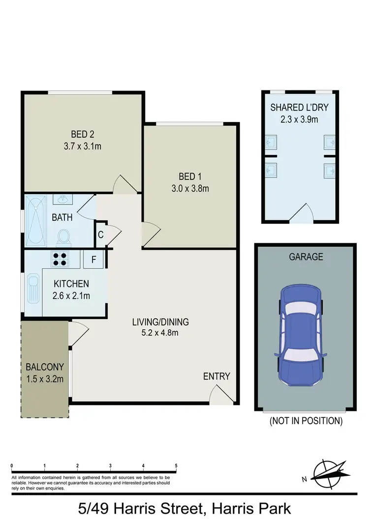 Floorplan of Homely unit listing, 5/49 HARRIS STREET, Harris Park NSW 2150