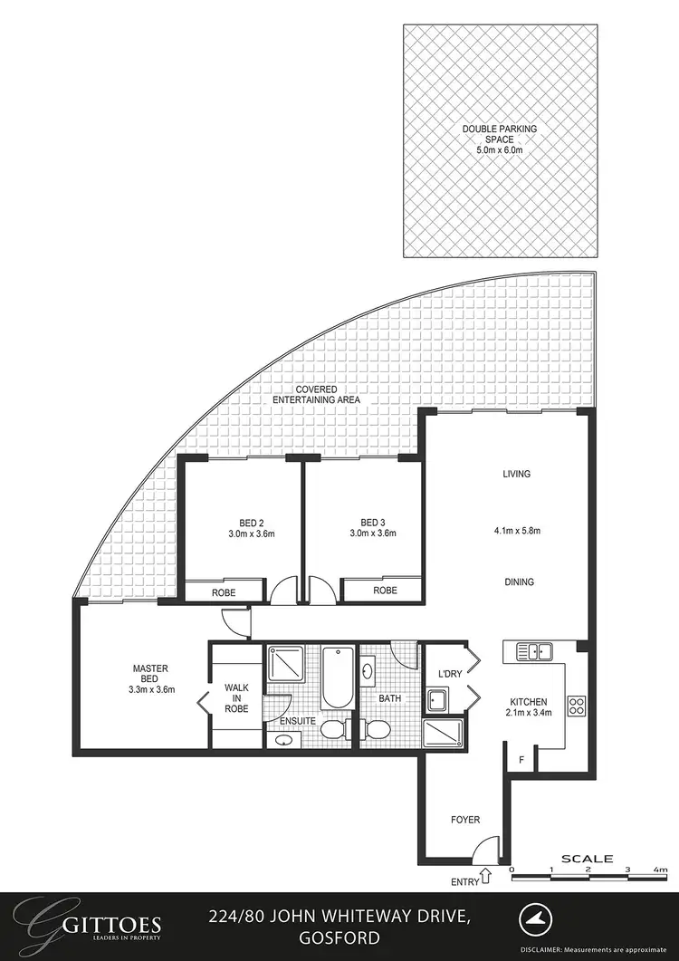 Floorplan of Homely unit listing, 224/80 John Whiteway Drive, Gosford NSW 2250