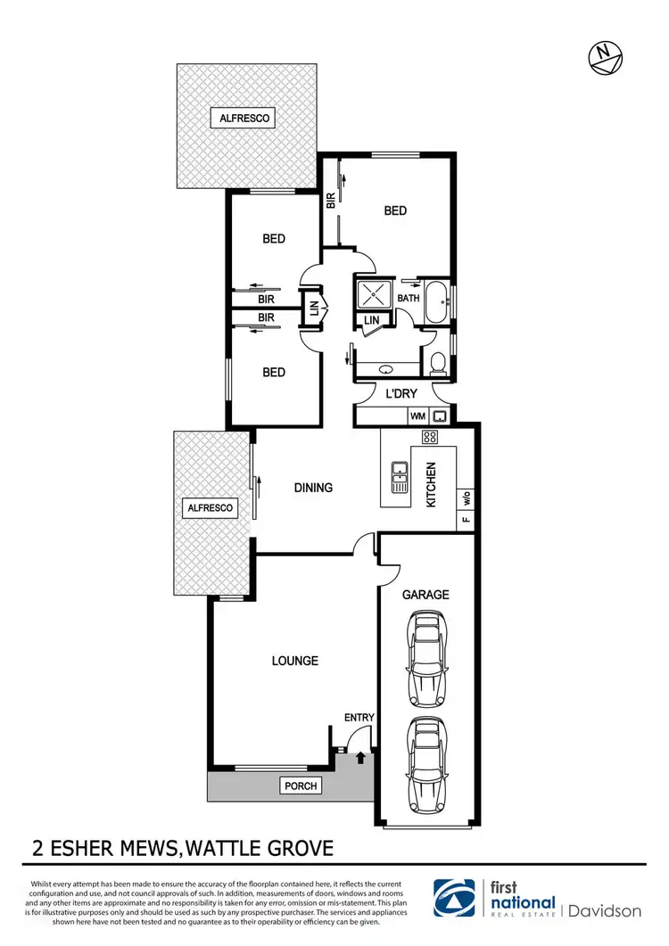 Floorplan of Homely house listing, 2 Esher Mews, Wattle Grove NSW 2173