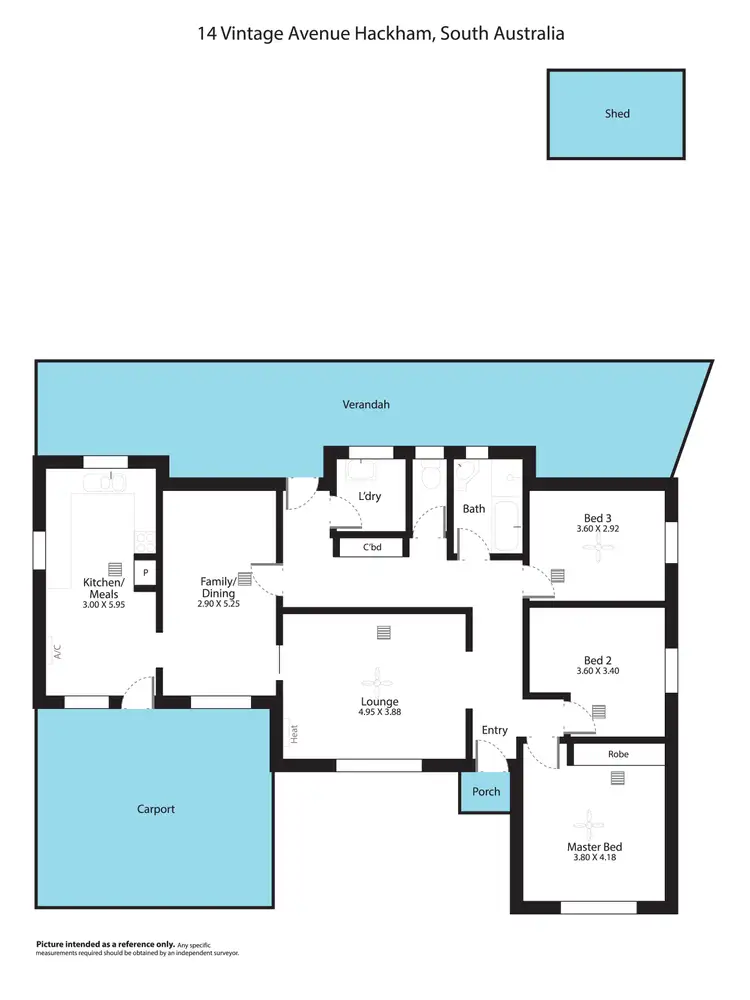 Floorplan of Homely house listing, 14 Vintage Avenue, Hackham SA 5163